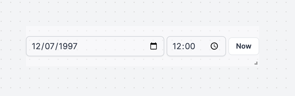 Date & Time input Date & Time input